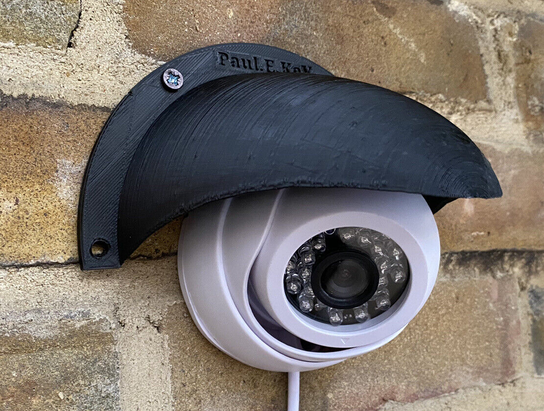 Rain Sun Shield Weather Cover Anti Glare CCTV Turret Dome Cameras SMALL UK STOCK