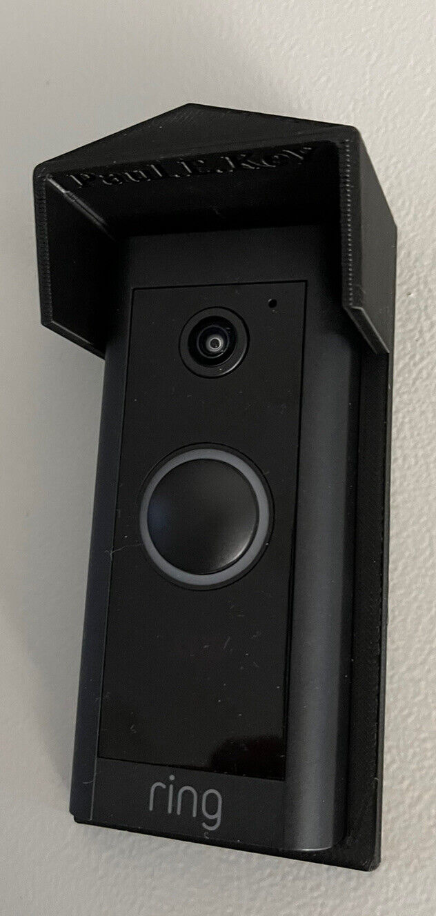 Rain Sun Cover for Ring Wired Video Doorbell Screw on Made in the UK