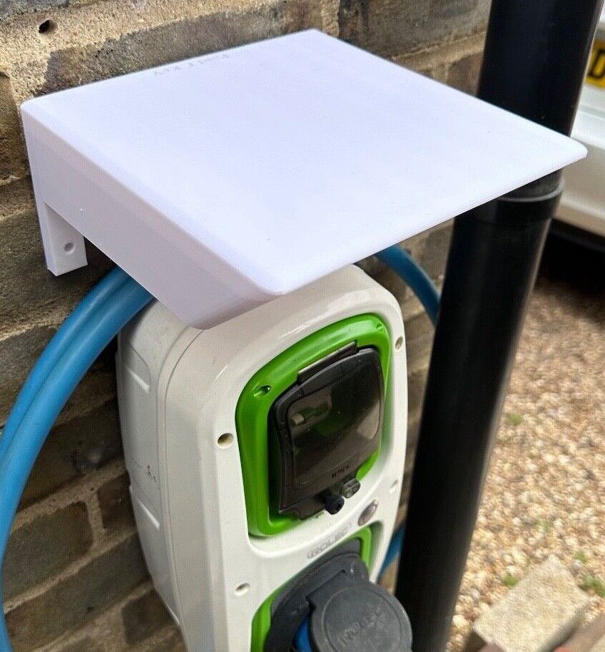 Large EV Charger / Security CCTV Camera Rain Cover Housing Sun Shade Arlo UK