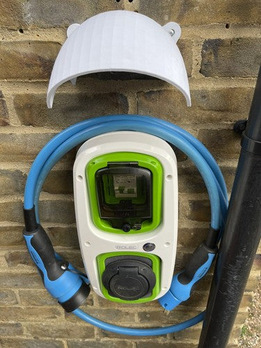 Large EV charger dome rain cover