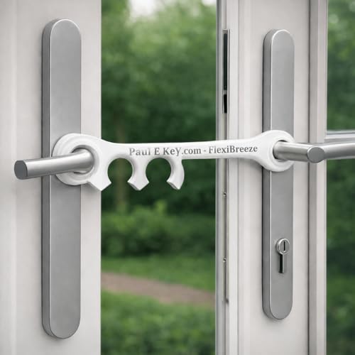 Patio door breezer 3-in-1 Flexi on French door handles