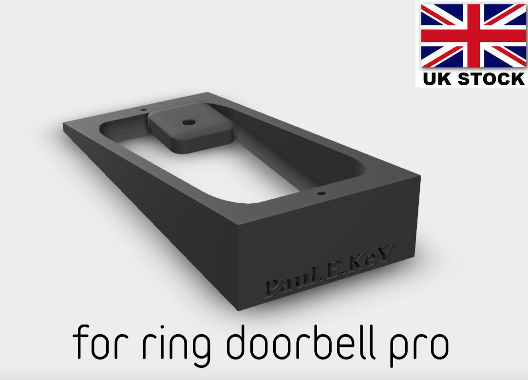 Angle Mount for Ring Video Doorbell Pro Up Down Bracket Wedge 20 Degrees Colours