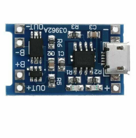 TP4056 5V 1A Micro USB 18650 Lithium Battery Charging and Protection Board UK