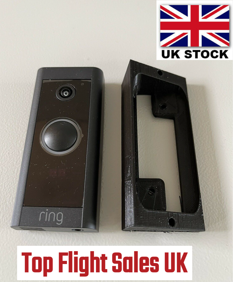 Ring Wired Video Doorbell Left Right Angle Mount Bracket Wedge 60 Degrees UK