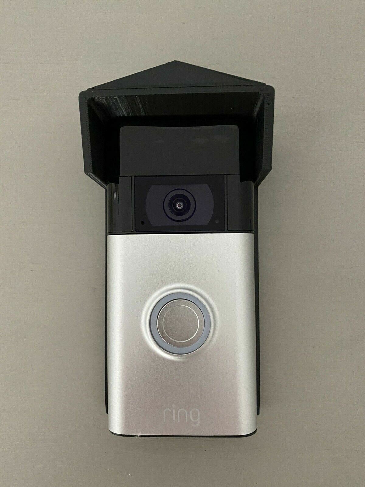 Rain Sun Cover for Ring Video Doorbell 4 Snap on Click Clip on PEK UK Stock