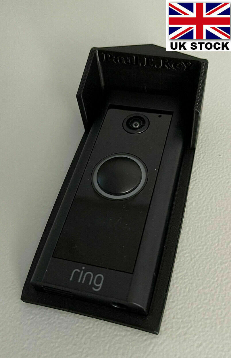 Rain Sun Cover for Ring Wired Video Doorbell Screw on Made in the UK