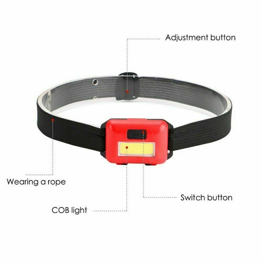 COB LED Head Torch Light Lamp Flashlight Headlamp Camping Headlight Headtorch