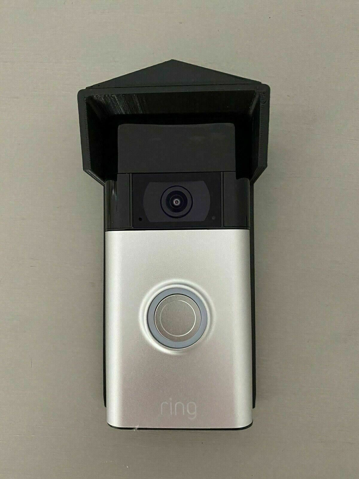 ANGLE MOUNT 20 Degrees Side Wedge + Rain Cover for Ring Video Doorbell WIRED