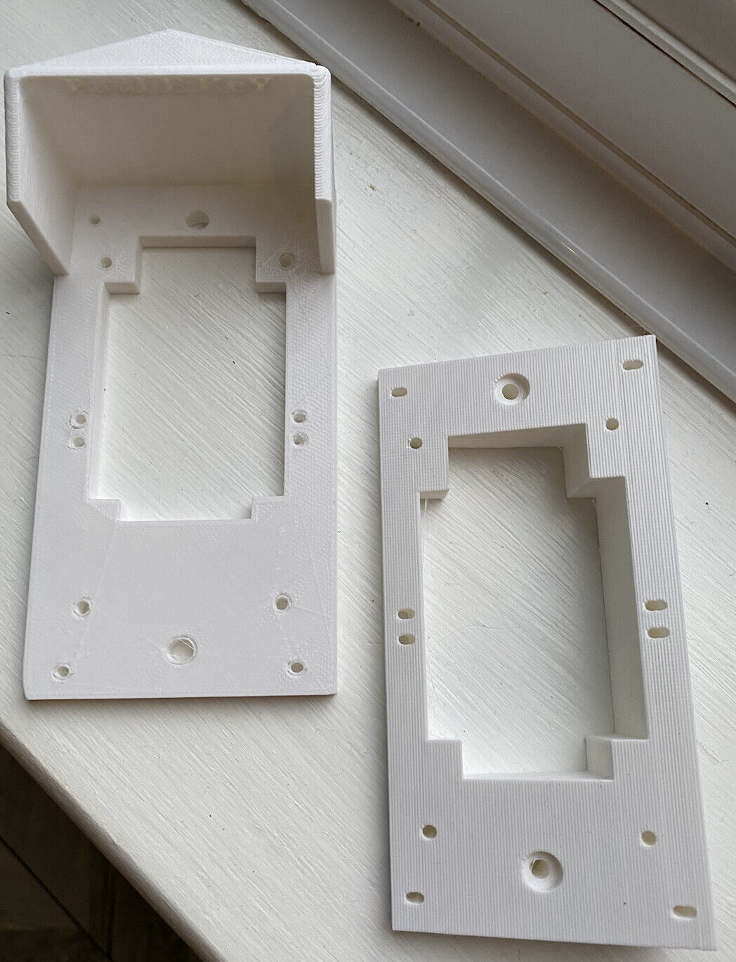WHITE 20 Degrees Side Wedge + Rain Cover for Ring Video Doorbell 1/2/3/3+/4 UK