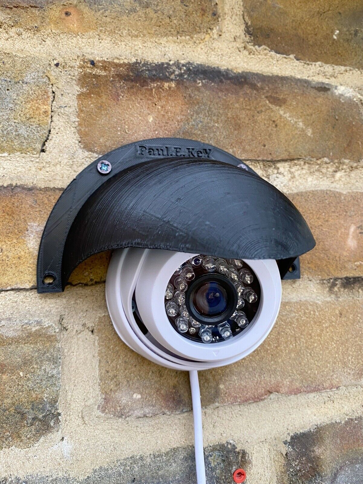 Rain Sun Shield Weather Cover Anti Glare CCTV Turret Dome Cameras UK Stock