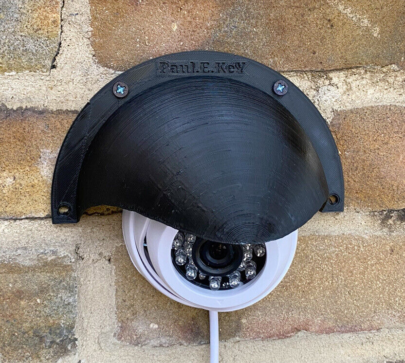 Rain Sun Shield Weather Cover Anti Glare CCTV Turret Dome Cameras UK Stock