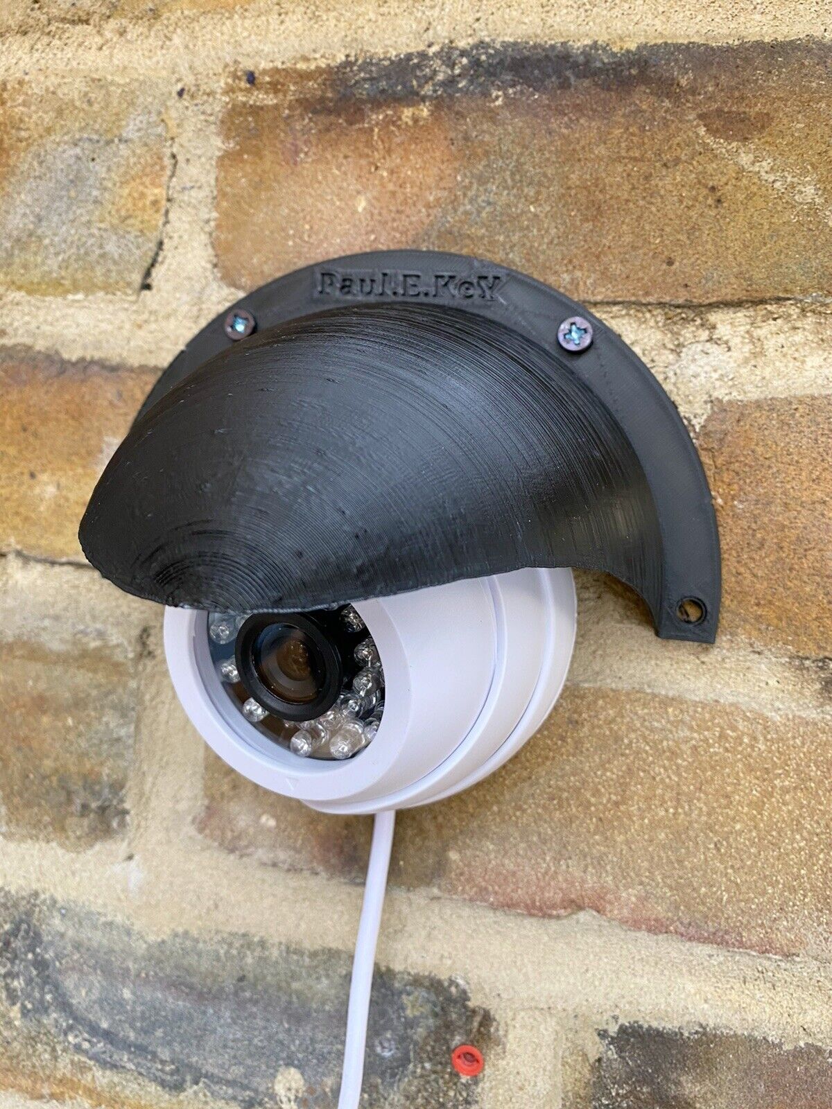 Rain Sun Shield Weather Cover Anti Glare CCTV Turret Dome Cameras UK Stock