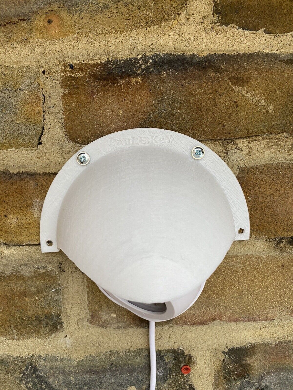 Rain Sun Shield Weather Cover Anti Glare CCTV Turret Dome Cameras WHITE UK STOCK